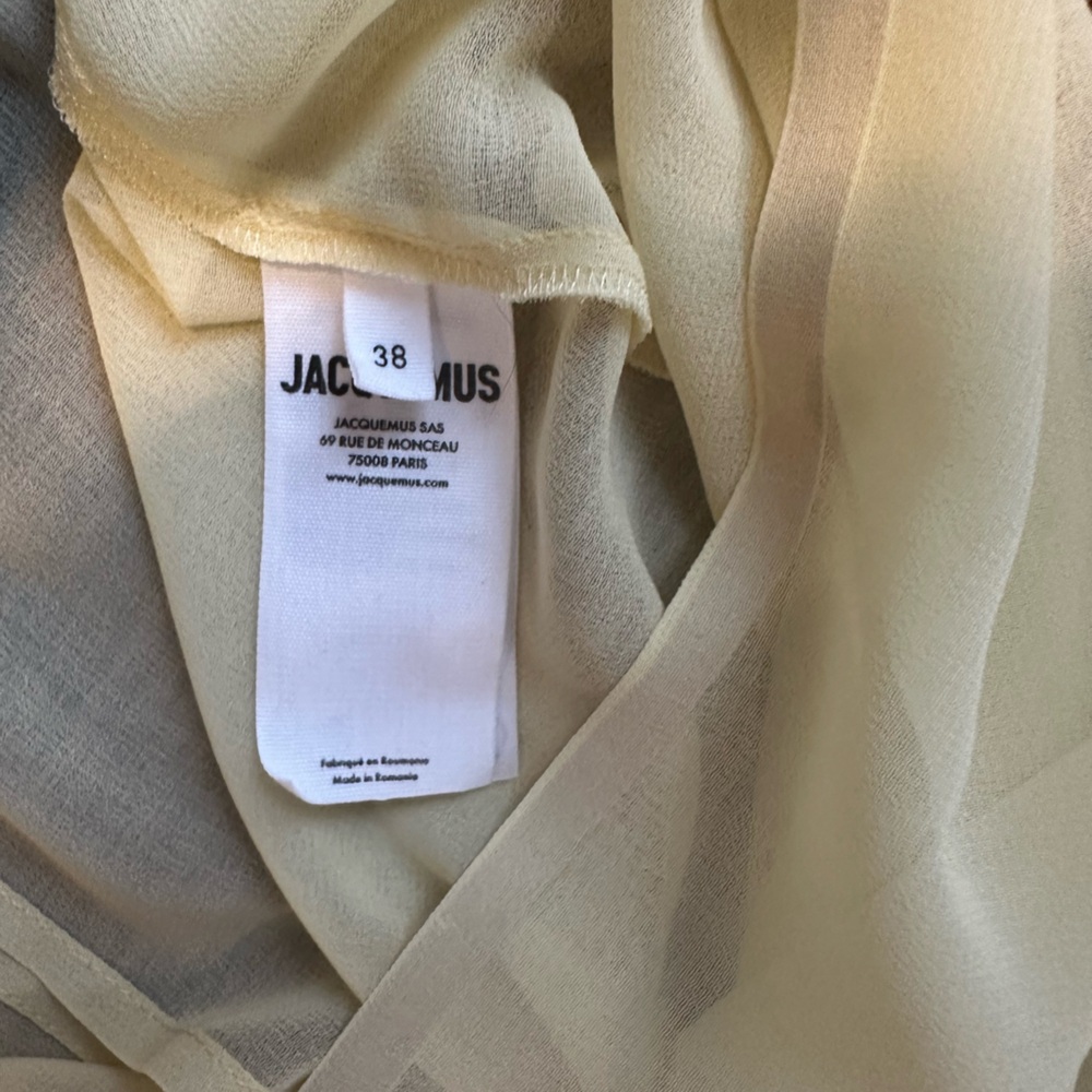 JACQUEMUS La Robe Brezza Sheer Maxi Dress - Size FR38 (US6) - Picture 8 of 8